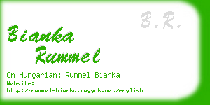 bianka rummel business card